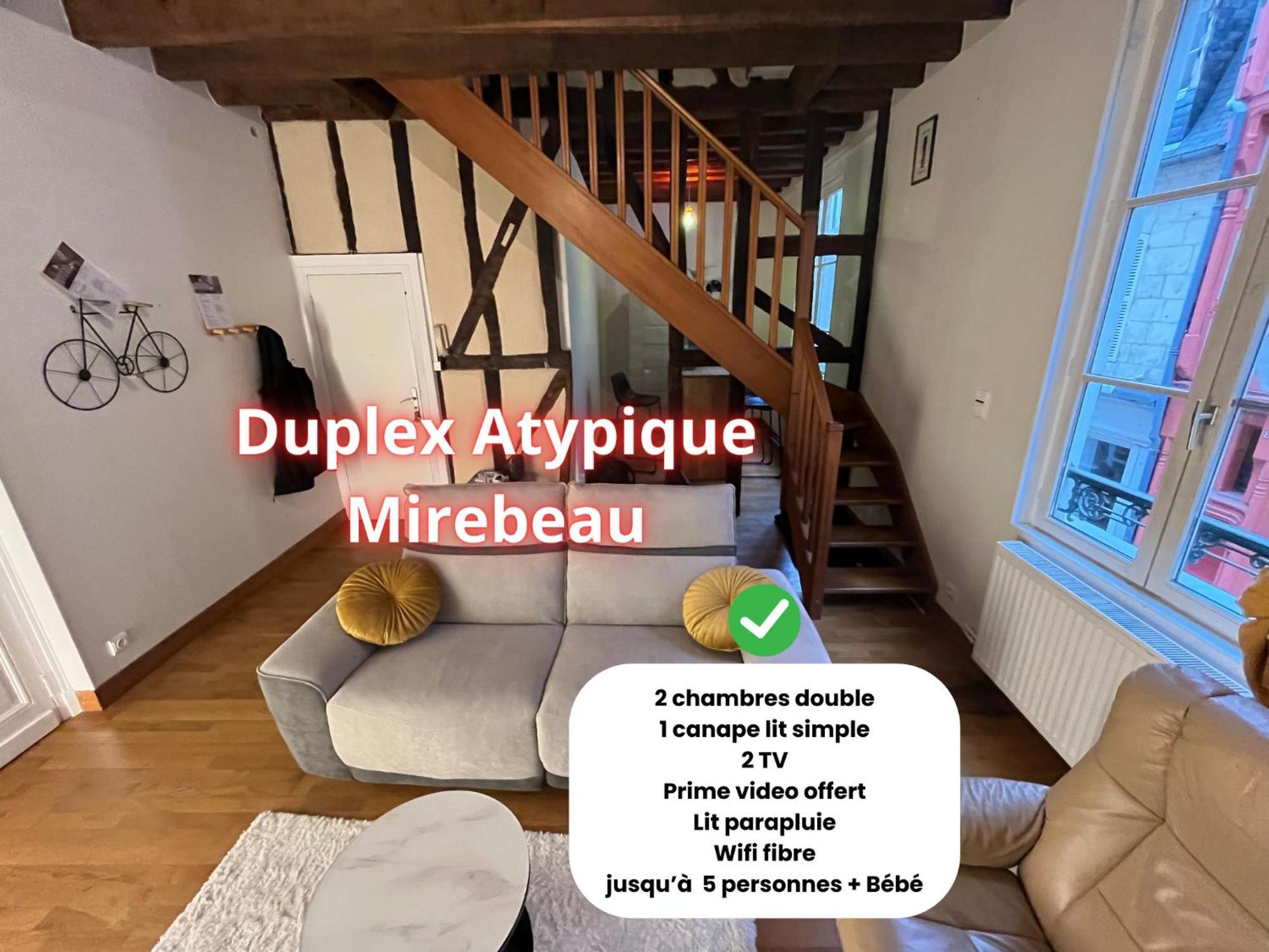 L'Atypique Mirebeau - T3 Duplex - Centre Historique Lejlighed Bourges Eksteriør billede